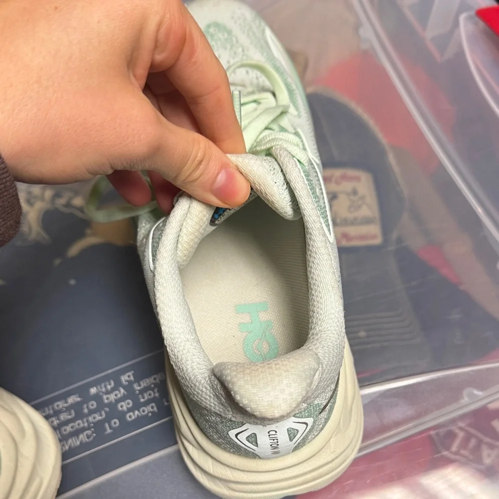 Hoka Light Green Athletic Shoes - Picture 7 of 8